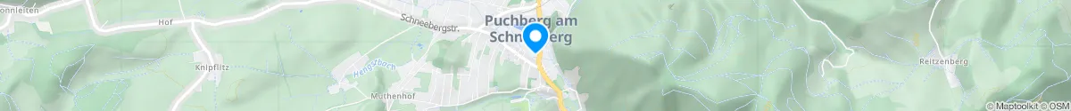 Kartendarstellung des Standorts für Schneeberg-Apotheke in 2734 Puchberg am Schneeberg